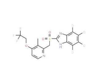 Lansoprazole Sulfone-d4 - chemical structure image