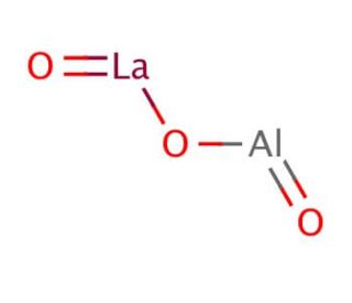 Lanthanum aluminum oxide (CAS 12003-65-5) - chemical structure image