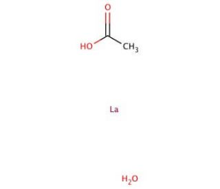 Lanthanum(III) acetate (CAS 917-70-4) - chemical structure image