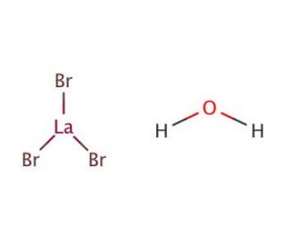 Lanthanum(III) bromide hydrate (CAS 224183-16-8) - chemical structure image