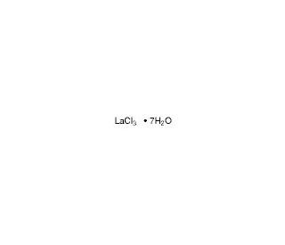 Lanthanum(III) chloride heptahydrate (CAS 10025-84-0) - chemical structure image
