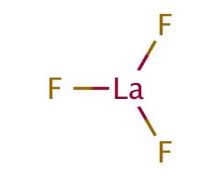 Lanthanum(III) fluoride (CAS 13709-38-1) - chemical structure image
