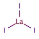 Lanthanum(III) iodide 的分子结构, CAS编号: 13813-22-4 Lanthanum(III) iodide (CAS 13813-22-4) - chemical structure image