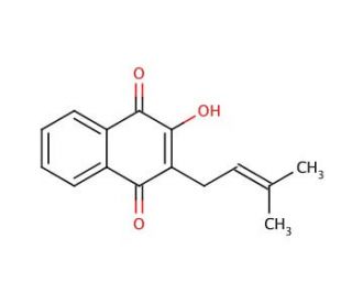 Lapachol (CAS 84-79-7) - chemical structure image