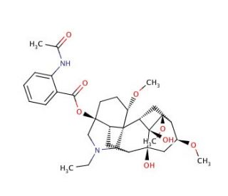 Lappaconitine (CAS 32854-75-4) - chemical structure image