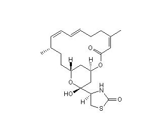 Latrunculin A, Latrunculia magnifica (CAS 76343-93-6) - chemical structure image