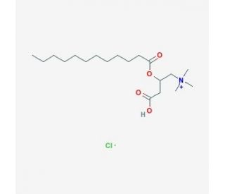 Lauroyl-DL-carnitine chloride (CAS 14919-37-0) - chemical structure image