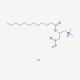 Lauroyl-DL-carnitine chloride (CAS 14919-37-0) - chemical structure image