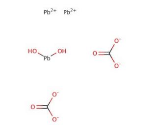 Lead(II) carbonate basic (CAS 1319-46-6) - chemical structure image