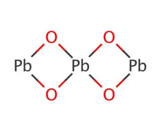 Lead(II,IV) oxide (CAS 1314-41-6) - chemical structure image