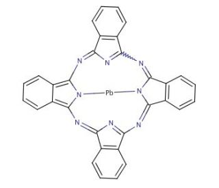 Lead(II) phthalocyanine (CAS 15187-16-3) - chemical structure image
