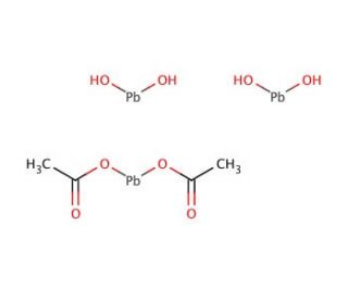Lead subacetate (CAS 1335-32-6) - chemical structure image