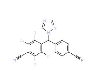 Letrozole-d4 (CAS 1133712-96-5) - chemical structure image