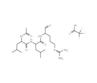 Leupeptin trifluoroacetate salt (CAS 147385-61-3) - chemical structure image