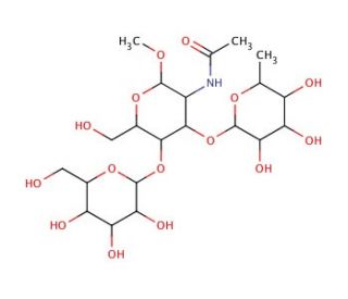 Lewis X Trisaccharide, Methyl Glycoside (CAS 176106-81-3) - chemical structure image