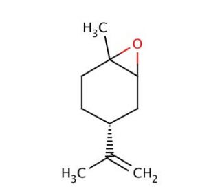 (&plus;)-Limonene oxide, mixture of cis and trans (CAS 1195-92-2) - chemical structure image