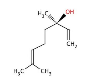 (&minus;)-Linalool (CAS 126-91-0) - chemical structure image