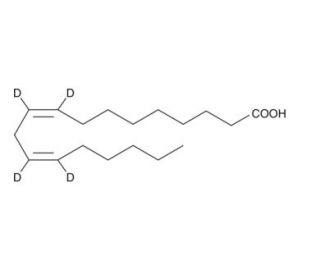 Linoleic Acid-d4 (CAS 79050-23-0) - chemical structure image