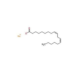 Linoleic acid sodium salt (CAS 822-17-3) - chemical structure image