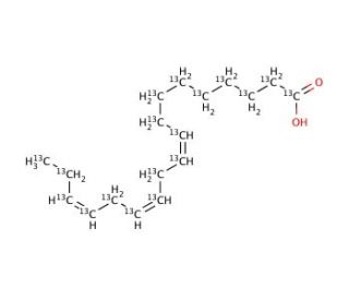 Linolenic Acid-13C18 - chemical structure image