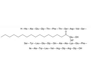 Liraglutide (CAS 204656-20-2) - chemical structure image