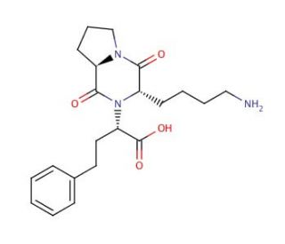 Lisinopril (8R,S)-Diketopiperazine (Mixture of Diastereomers) (CAS 219677-82-4) - chemical structure image