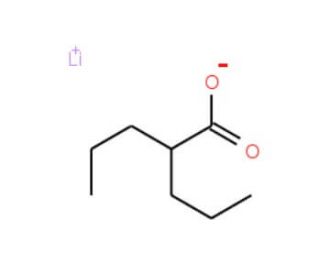 Lithium 2,2-di-n-propylacetate - chemical structure image