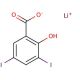 Lithium 3,5-diiodosalicylate (CAS 653-14-5) - chemical structure image