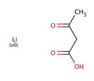 Lithium acetoacetate (CAS 3483-11-2) - chemical structure image