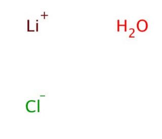 Lithium chloride monohydrate (CAS 16712-20-2) - chemical structure image