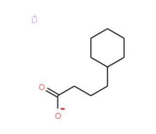 Lithium cyclohexanebutyrate, AAS (CAS 62638-00-0) - chemical structure image