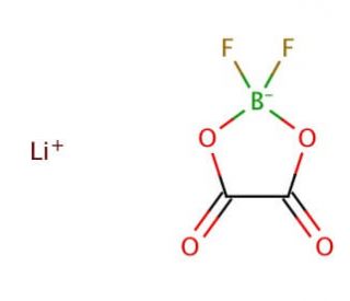 Lithium difluoro(oxalato)borate (CAS 409071-16-5) - chemical structure image