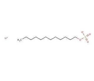 Lithium dodecylsulfate (CAS 2044-56-6) - chemical structure image