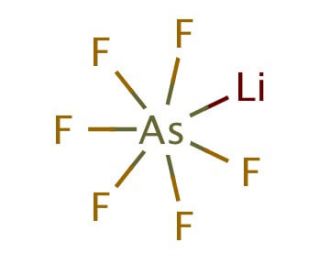 Lithium hexafluoroarsenate(V) (CAS 29935-35-1) - chemical structure image