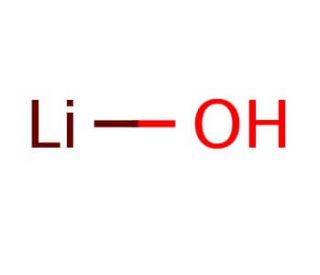 Lithium hydroxide (CAS 1310-65-2) - chemical structure image