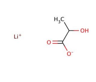 Lithium lactate (CAS 867-55-0) - chemical structure image