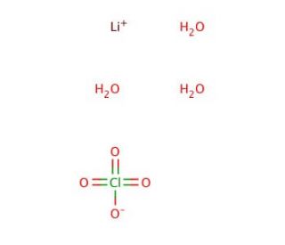 Lithium perchlorate trihydrate (CAS 13453-78-6) - chemical structure image