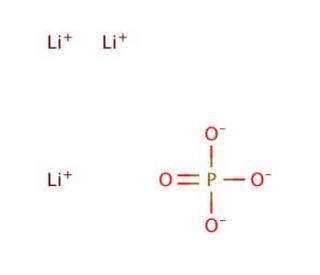 Lithium phosphate (CAS 10377-52-3) - chemical structure image