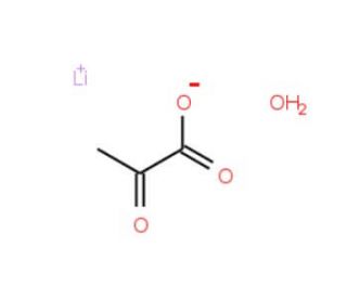 Lithium pyruvate monohydrate (CAS 2922-61-4) - chemical structure image