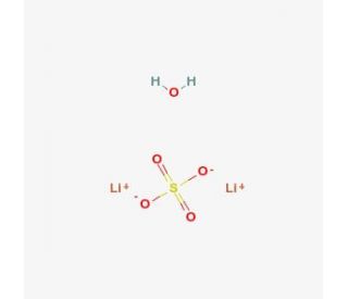 Lithium sulfate monohydrate (CAS 10102-25-7) - chemical structure image