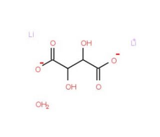 Lithium tartrate monohydrate (CAS 6108-32-3) - chemical structure image