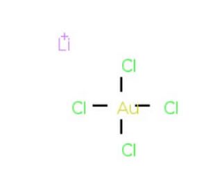 Lithium tetrachloroaurate(III) hydrate (CAS 3145-91-3) - chemical structure image