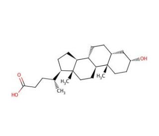 Lithocholic acid (CAS 434-13-9) - chemical structure image