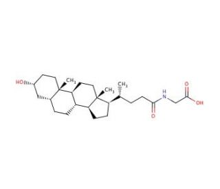Lithocholylglycine (CAS 474-74-8) - chemical structure image