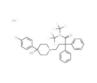 Loperamide-d6 Hydrochloride (CAS 34552-83-5 (unlabeled)) - chemical structure image