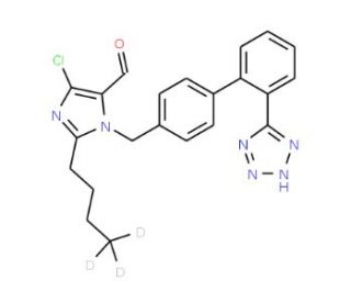 Losartan Carboxaldehyde-d3 (CAS 1184999-26-5) - chemical structure image