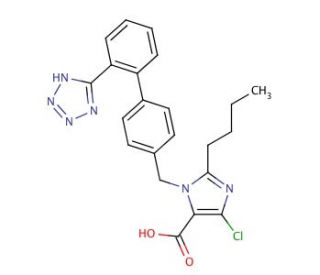 Losartan carboxylic acid (CAS 124750-92-1) - chemical structure image