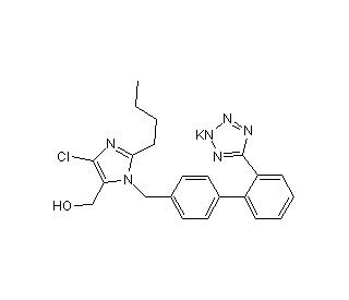 Losartan Potassium (CAS 124750-99-8) - chemical structure image