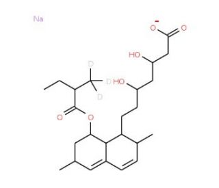 Lovastatin-d3 Hydroxy Acid Sodium Salt (CAS 1217528-38-5) - chemical structure image