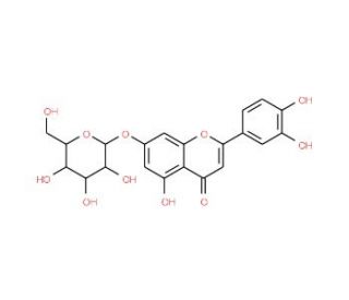 Luteolin-7-O-D-glucopyranoside (CAS 5373-11-5) - chemical structure image